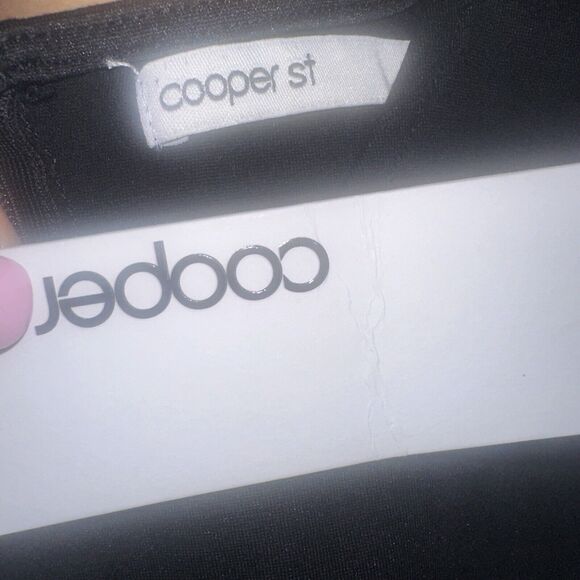 NWT Cooper St Black Stretch Sheath BodyCon Mesh Insert Size 8 - Picture 3 of 4